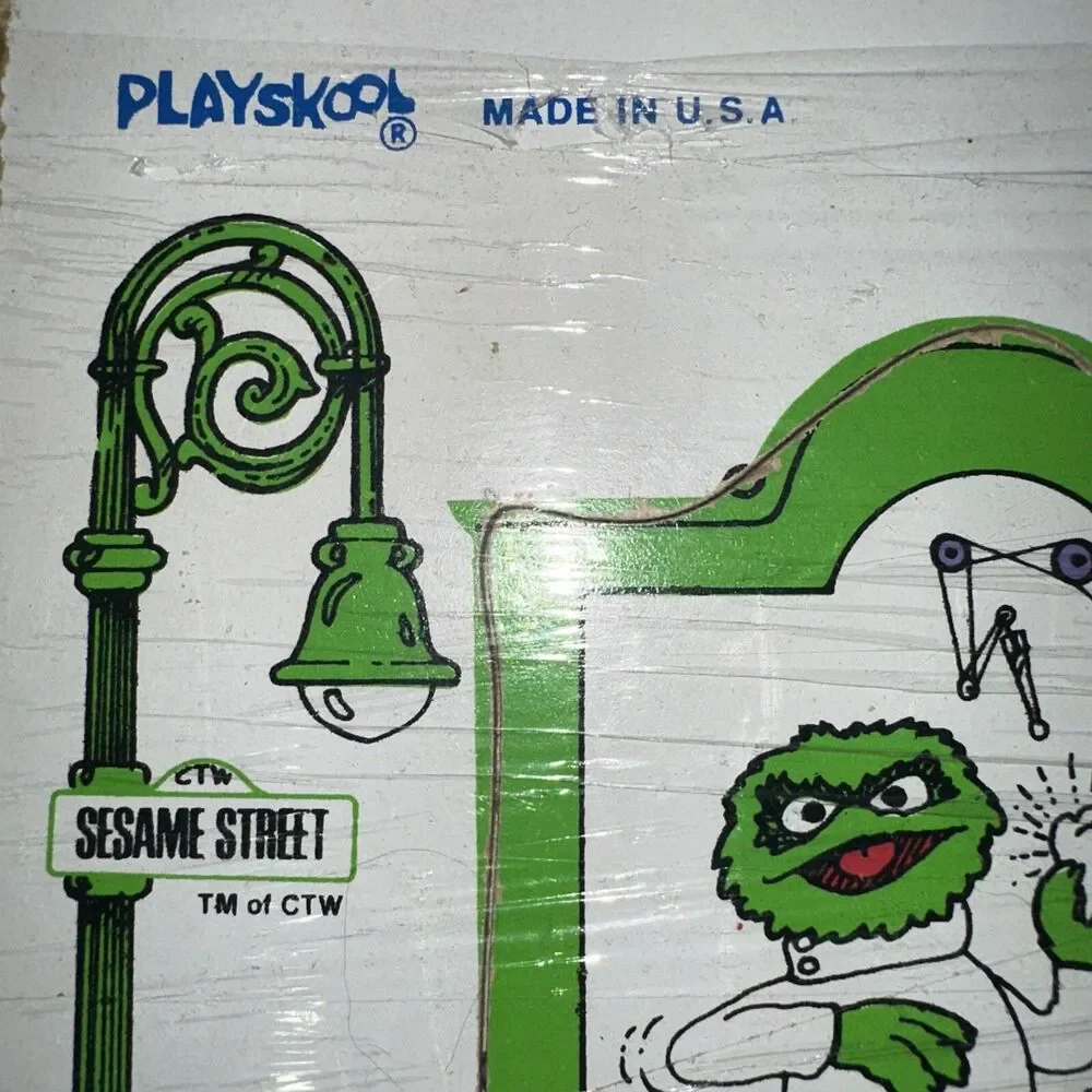 Vintage 1974 Playskool People In Your Neighborhood Sesame Street Wooden Puzzle